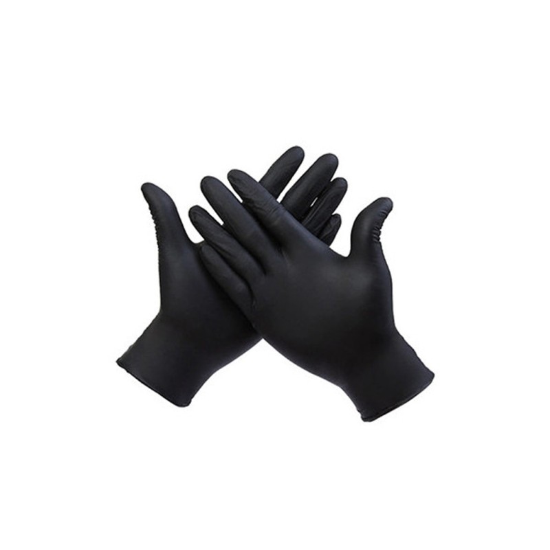 GANT NOIR Nitrile Taille L (100 Pièces)