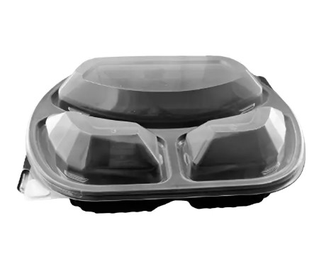 BARQUETTE MICRO-ONDABLE 3C AVEC COUVERCLE (CARTON DE 200PCS)