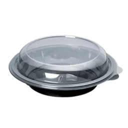 SALATA_PP_225Ø - Assiette micro-ondable 850ml+ couvecle étanche ( 240 pièces / carton)